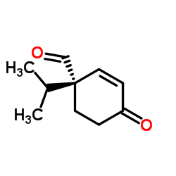 2-Cyclohexene-1-carboxaldehyde,1-(1-methylethyl)-4-oxo-,(1R)-(9CI)结构式