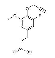 3-(3-fluoro-5-methoxy-4-prop-2-ynoxyphenyl)propanoic acid Structure