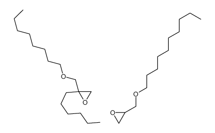 2-(decoxymethyl)oxirane,2-hexyl-2-(octoxymethyl)oxirane Structure
