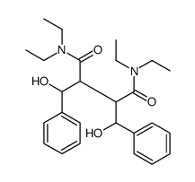 N,N,N',N'-tetraethyl-2,3-bis[hydroxy(phenyl)methyl]butanediamide Structure