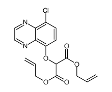 bis(prop-2-enyl) 2-(8-chloroquinoxalin-5-yl)oxypropanedioate Structure