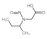 2-(butan-2-yl-nitroso-amino)acetic acid Structure