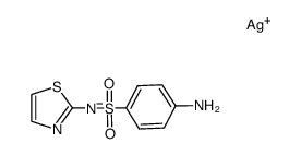 silver(I) ((4-aminophenyl)sulfonyl)(thiazol-2-yl)amide结构式