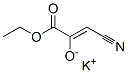 POTASSIUM, (Z)-2-CYANO-1-ETHOXYCARBONYL-ETHENOLATE Structure