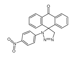 3'-(4-nitrophenyl)-3',5'-dihydro-10H-spiro[anthracene-9,4'-[1,2,3]triazol]-10-one Structure