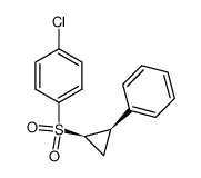 cis-1-(4-chlorobenzenesulphonyl)-2-phenylcyclopropane结构式