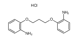 2,2'-propane-1,3-diyldioxy-bis-aniline, monohydrochloride结构式
