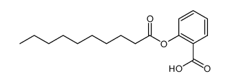 2-(Decanoyloxy) benzoic acid Structure