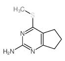 5H-Cyclopentapyrimidin-2-amine,6,7-dihydro-4-(methylthio)- (9CI)结构式