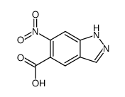 6-Nitro-1H-indazol-5-carbonsaeure结构式