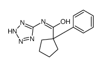 Cyclopentanecarboxamide, 1-phenyl-N-1H-tetrazol-5-yl- (9CI)结构式