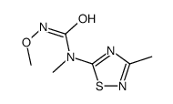 Urea, N-methoxy-N-methyl-N-(3-methyl-1,2,4-thiadiazol-5-yl)- (9CI) Structure