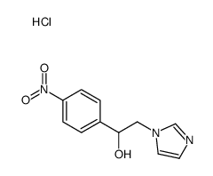 2-imidazol-1-yl-1-(4-nitrophenyl)ethanol,hydrochloride Structure