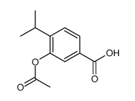 3-Acetoxy-4-isopropylbenzoic acid结构式