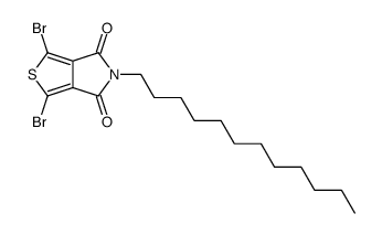 1,3-DibroMo-5-dodecyl-4H-thieno[3,4-c]pyrrole-4,6(5H)-dione structure
