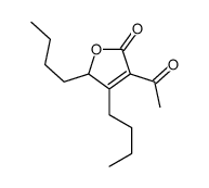 4-acetyl-2,3-dibutyl-2H-furan-5-one结构式