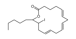 14-iodo-15-hydroxyeicosatrienoic acid, omega lactone结构式