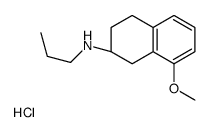(S)-8-methoxy-N-propyl-2-aminotetraline hydrochloride Structure