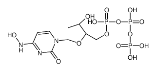 [hydroxy-[hydroxy-[[(2R,3S,5R)-3-hydroxy-5-[4-(hydroxyamino)-2-oxo-pyr imidin-1-yl]oxolan-2-yl]methoxy]phosphoryl]oxy-phosphoryl]oxyphosphoni c acid Structure