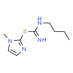 Carbamimidothioic acid, butyl-, 1-methyl-1H-imidazol-2-yl ester (9CI)结构式