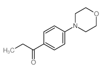 1-(4-morpholin-4-ylphenyl)propan-1-one结构式