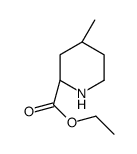 Ethyl (2S,4R)-4-methyl-2-piperidinecarboxylate结构式