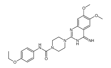 4-(4-amino-6,7-dimethoxyquinazolin-2-yl)-N-(4-ethoxyphenyl)piperazine-1-carboxamide结构式