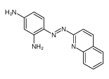 4-(quinolin-2-yldiazenyl)benzene-1,3-diamine结构式