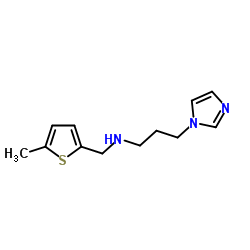 (3-IMIDAZOL-1-YL-PROPYL)-(5-METHYL-THIOPHEN-2-YLMETHYL)-AMINE structure