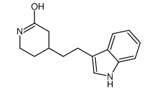 4-(2-(3-indoyl)ethyl)-2-piperdinone结构式