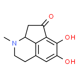 Cyclopent[ij]isoquinolin-7(1H)-one, 2,3,8,8a-tetrahydro-5,6-dihydroxy-1-methyl- (8CI)结构式