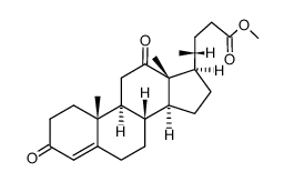 3,12-dioxochol-4-en-24-coic acid methyl ester结构式