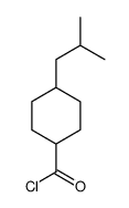 Cyclohexanecarbonyl chloride, 4-(2-methylpropyl)-, trans- (9CI) Structure