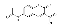 6-acetylamino-2-oxo-2H-chromene-3-carboxylic acid结构式