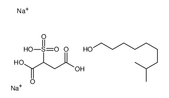 disodium,8-methylnonan-1-ol,2-sulfobutanedioic acid结构式