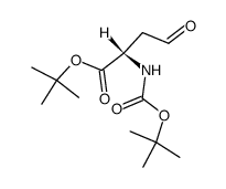 1-tert-butyl (S)-2-[N-(tert-butoxycarbonyl)amino]-4-oxobutanoate Structure