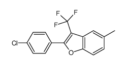 2-(4-chlorophenyl)-5-methyl-3-(trifluoromethyl)-1-benzofuran Structure