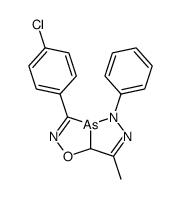 3-(4-chlorophenyl)-7-methyl-5-phenyl-5,7a-dihydro-[1,2,3]diazarsolo[3,4-d][1,2,4]oxazarsole结构式