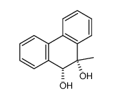 (+/-)-9r-methyl-9.10-dihydro-phenanthrenediol-(9.10t)结构式