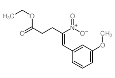 ethyl 5-(3-methoxyphenyl)-4-nitro-pent-4-enoate结构式