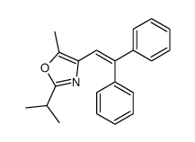 4-(2,2-diphenylethenyl)-5-methyl-2-propan-2-yl-1,3-oxazole结构式