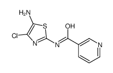 N-(5-amino-4-chloro-1,3-thiazol-2-yl)pyridine-3-carboxamide结构式