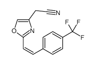 2-[2-[2-[4-(trifluoromethyl)phenyl]ethenyl]-1,3-oxazol-4-yl]acetonitrile结构式