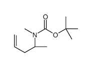 tert-butyl N-methyl-N-[(2S)-pent-4-en-2-yl]carbamate结构式