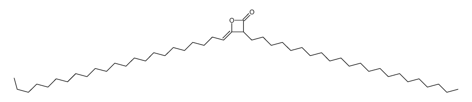 3-docosyl-4-tricosylideneoxetan-2-one Structure