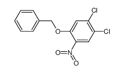 1-benzyloxy-4,5-dichloro-2-nitrobenzene结构式