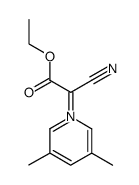 1-cyano-1-(3,5-dimethylpyridin-1-ium-1-yl)-2-ethoxy-2-oxoethan-1-ide结构式