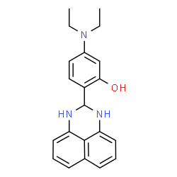 5-(diethylamino)-2-(2,3-dihydro-1H-perimidin-2-yl)phenol Structure