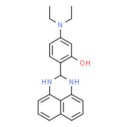 5-(diethylamino)-2-(2,3-dihydro-1H-perimidin-2-yl)phenol structure