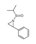 (2R)-2-phenyl-1-[(S)-propan-2-ylsulfinyl]aziridine结构式